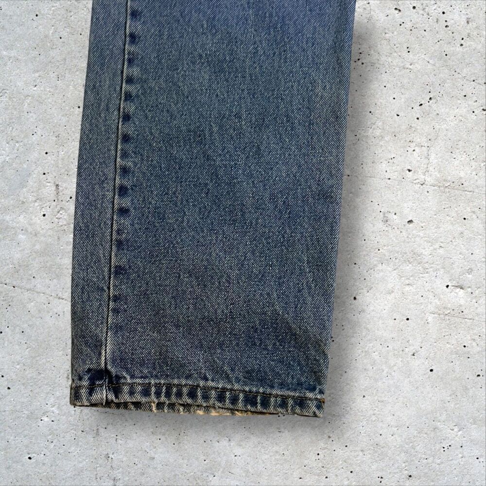 Carhartt Denim Jeans Men's Size 38x32 B480-DVB Blue Workwear Pants - Picture 3 of 12
